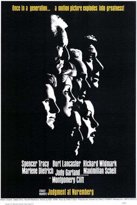 Judgment at Nuremberg (1961) poster