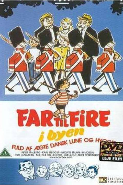 Far til fire i byen poster