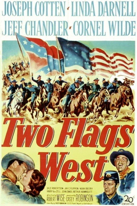 Two Flags West (1950) poster