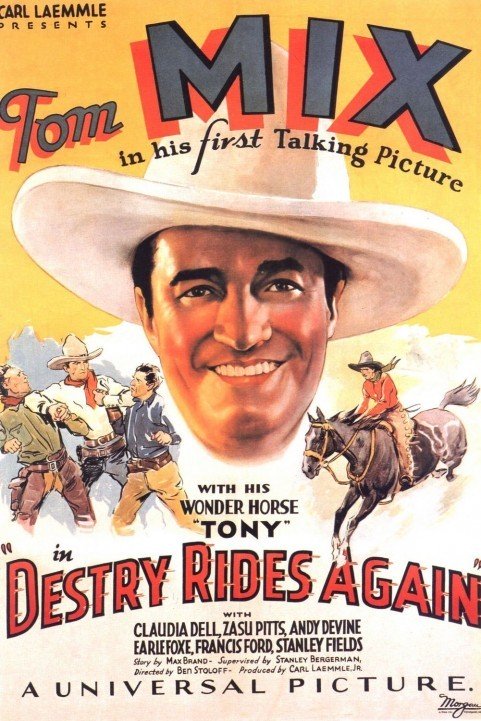 Destry Rides Again poster