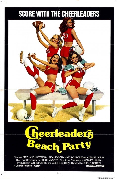 Cheerleaders Beach Party poster