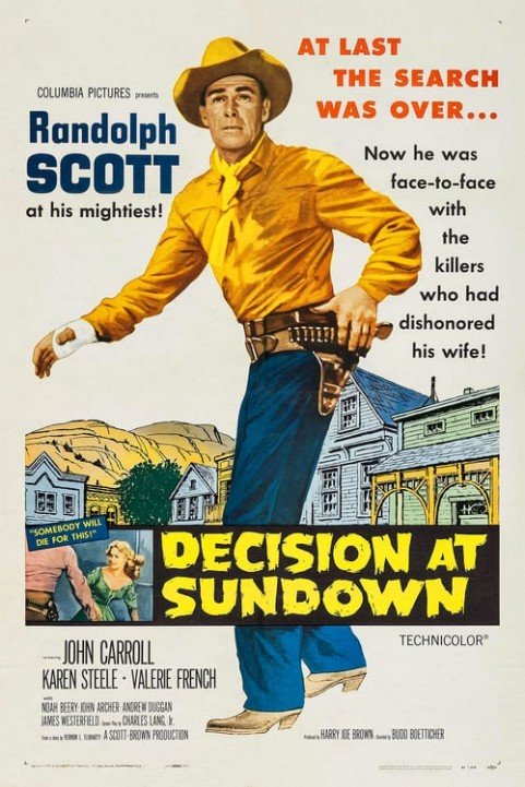 Decision at Sundown poster