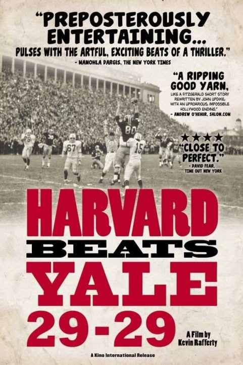 Harvard Beats Yale 29-29 poster