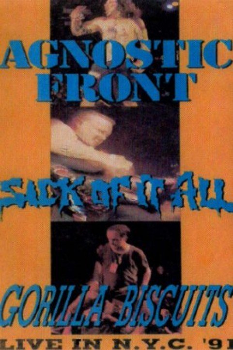 Live in New York: Agnostic Front, Sick of It All, Gorilla Biscuits poster