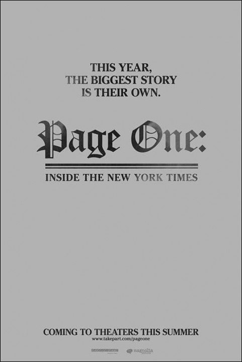 Page One: Inside the New York Times poster