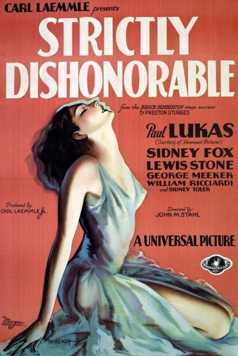 Strictly Dishonorable poster