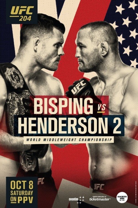 UFC 204: Bisping vs Henderson poster