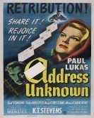 Address Unknown poster