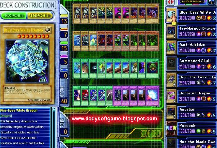 Yu Gi Oh collection screenshots