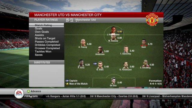 FIFA 12 screenshots